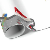 "SANTA JAWS" verpakkingspapier Cadeaupapier (Rol Hoek)