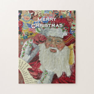 Santa Jigsaw Puzzle "Controle Het Twee keer" 252 s Legpuzzel