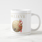 Santa JINGLE BELL, GELOOFLIJK Typografie Giant Cof Grote Koffiekop (Rechts)
