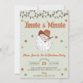 Santa Jingle & Mingle Kerstfeest Kaart (Voorkant)