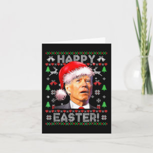 Santa Joe Biden Gelukkig Pasen Lelijke Kerstmis 1 Kaart
