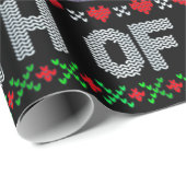 Santa Joe Biden Happy 4 juli Ugly Kerstmis Cadeaupapier (Rol Hoek)