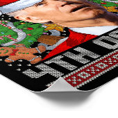 Santa Joe Biden Happy 4th van juli Lelijke Kerstda Poster (Hoek)