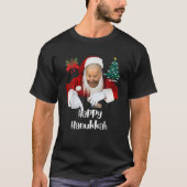Santa Joe Biden Happy Hanukkah-Kerstmis Funny T-shirt (Voorkant)