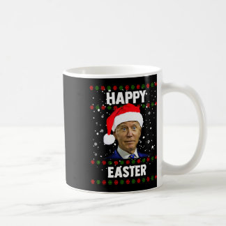 Santa Joe Biden Happy Paast Ugly met Kerstmis Koffiemok