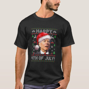 Santa Joe Biden Merry 4 e paaskerst Ugly T-shirt