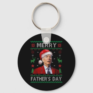 Santa Joe Biden Vrolijke Vaderdag Lelijke Kerst S Sleutelhanger