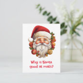 Santa Jokes Feestdagenkaart (Staand voorkant)