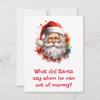Santa Jokes Feestdagenkaart