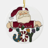 Santa Joy Keepsake Ornament (Voorkant)