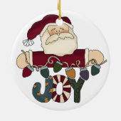 Santa Joy Keepsake Ornament (Achterkant)