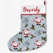 Santa Joy Large kerststop Grote Kerstsok (Achterkant)