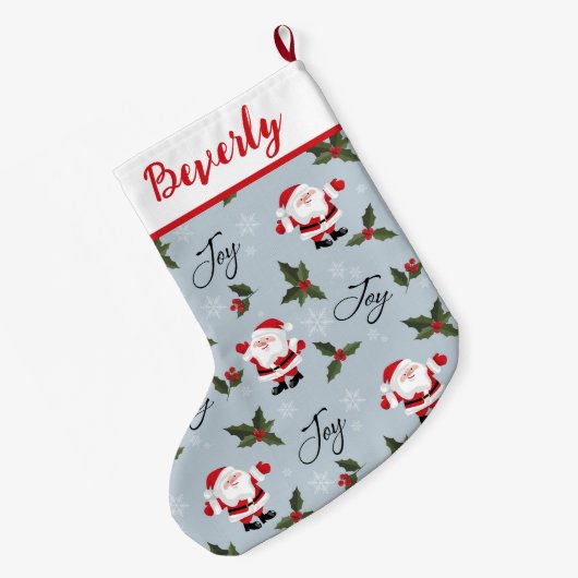 Santa Joy Large kerststop Grote Kerstsok (Achterkant (Hangend))