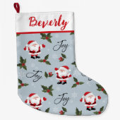 Santa Joy Large kerststop Grote Kerstsok (Voorkant)