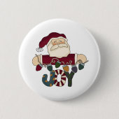 Santa Joy Ronde Button 5,7 Cm (Voorkant)