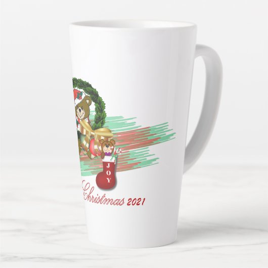 Santa Joy Sock Christmas Latte Mok (Rechterhoek)