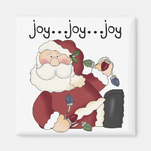 Santa Joy T-shirts en geschenken Magneet