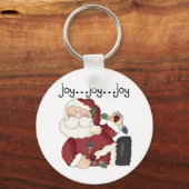 Santa Joy T-shirts en geschenken Sleutelhanger (Voorkant)