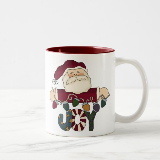 Santa Joy Tweekleurige Koffiemok (Rechts)