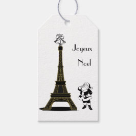 Santa Joyeux Noel Paris Franse Kerstmis Cadeaulabel