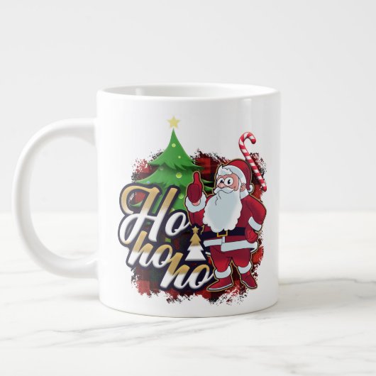 Santa jumbo-mok voor elke dag grote koffiekop (Links)