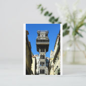 Santa Justa Lift, Lissabon Briefkaart (Staand voorkant)