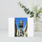 Santa Justa Lift, Lissabon Feestdagenkaart (Staand voorkant)