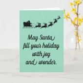 Santa  kaart (Gele Bloem)