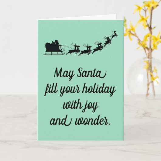 Santa  kaart (Gele Bloem)