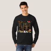 Santa Kai Ken Dog Gorgeous Reindeer Christmas T-shirt (Voorkant volledig)