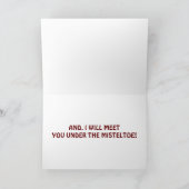 SANTA KAN U DENKEN, R NAUGHTY-I DENK U RECHTS FEESTDAGEN KAART (Binnen)