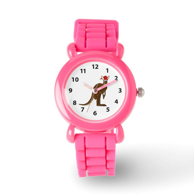 Santa Kangaroo Watch Horloge (Voorkant)