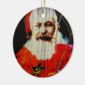 Santa Karl Keramisch Ornament (Links)