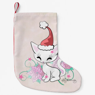 Santa Kat Kleine Kerstsok