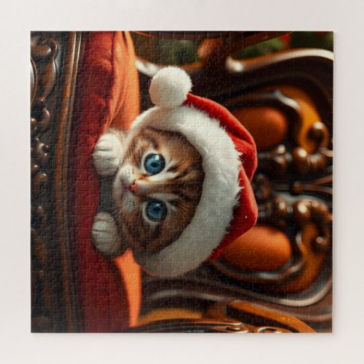 Santa Kat Legpuzzel (Horizontaal)