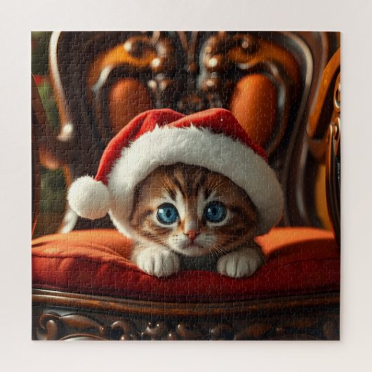 Santa Kat Legpuzzel (Verticaal)