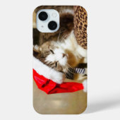 Santa Kat Painterly iPhone Case (Achterkant)