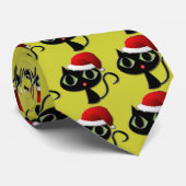Santa kat stropdas (Opgerold)
