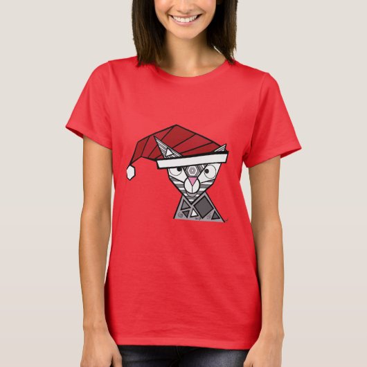Santa Kat T-shirt (Voorkant)