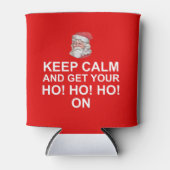 Santa Keep Calm Ho Ho Ho Koelbox Blikjeskoeler (Voorkant)
