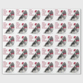 Santa Keeshond Wrapping Paper Cadeaupapier (Vlak)