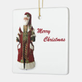 ** SANTA** KERAMISCH ORNAMENT (Links)