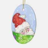 santa keramisch ornament (Links)