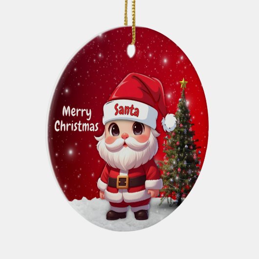 Santa 🎅🎄 keramisch ornament (Rechts)