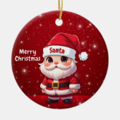 Santa 🎅🎄 keramisch ornament (Voorkant)