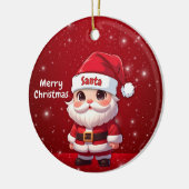 Santa 🎅🎄 keramisch ornament (Links)
