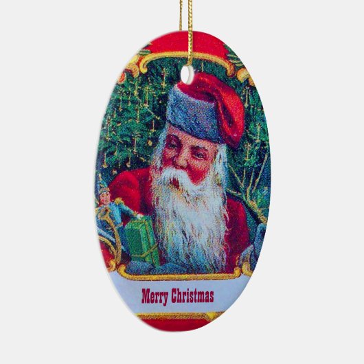 SANTA KERAMISCH ORNAMENT (Rechts)