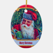 SANTA KERAMISCH ORNAMENT (Voorkant)