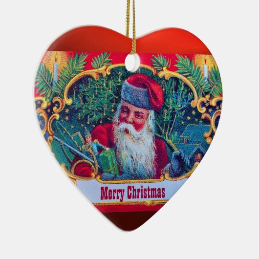 SANTA  KERAMISCH ORNAMENT (Rechts)