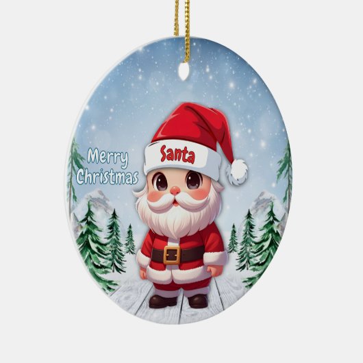 Santa 🎅🎄 keramisch ornament (Rechts)